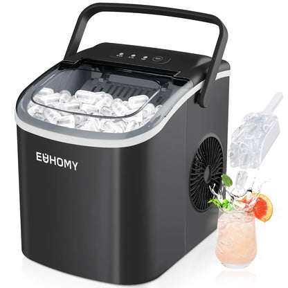 🎯🎯CLEARANCE OUTLET Countertop Ice Maker w/ Scoop, 26lbs/24H 🧊