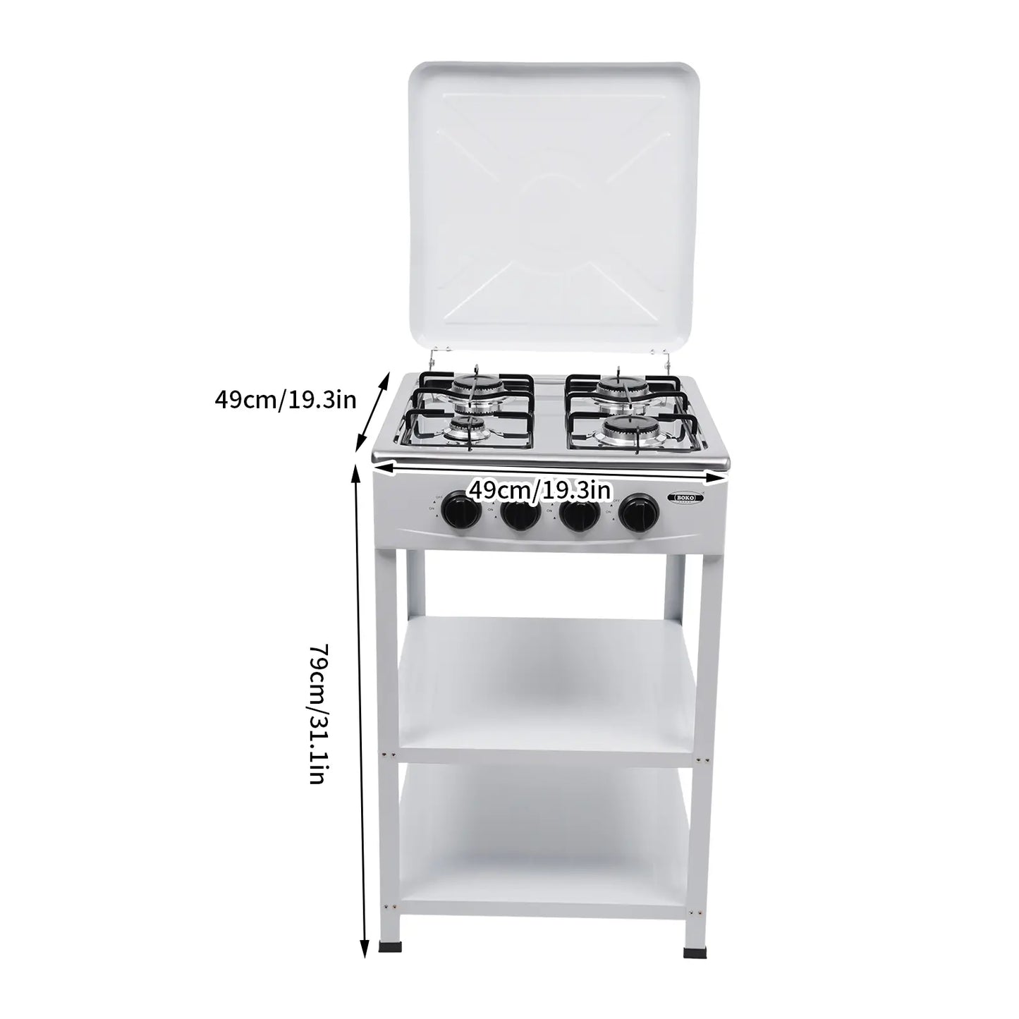 💥Factory Direct Sell💥4 Burner Gas Stove 🔥 Portable Outdoor Cooktop 🍳 NG/LPG Ready 🏕️obs Manual Ignition for RV Travel Emergency Preparedness Family Use