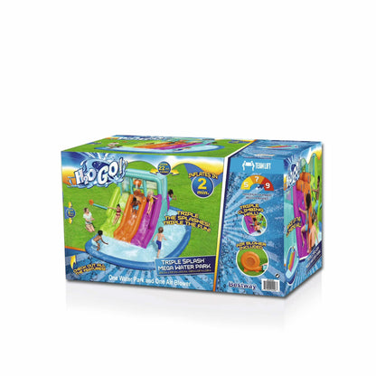 📦📦 Factory direct salese🌊 Triple Splash Course Inflatable Mega Water Park with Air Blower 🌞