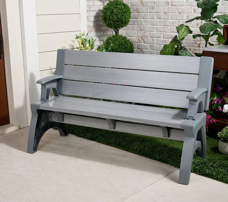 💥Factory Direct Sell💥 Convert-a-Bench Gen II XL 🔄 Bench-to-Table Patio Furniture 🌿 Modern Outdoor Design