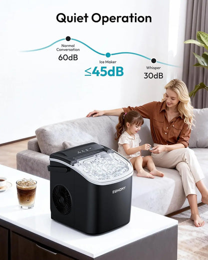 🎯🎯CLEARANCE OUTLET Countertop Ice Maker w/ Scoop, 26lbs/24H 🧊