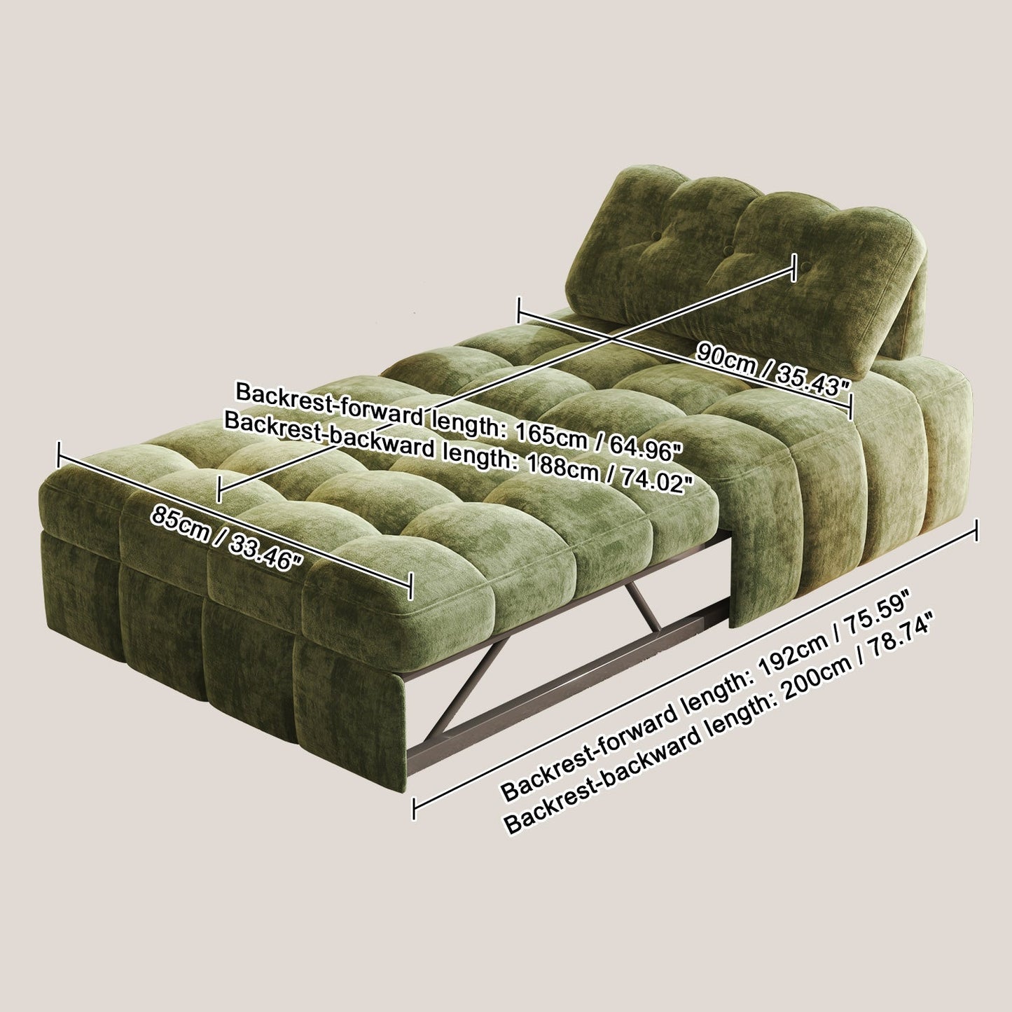 📦📦 Factory direct salese💥Multifunctional 3-in-1 Convertible Armchair – Sofa, Lounge Chair & Bed