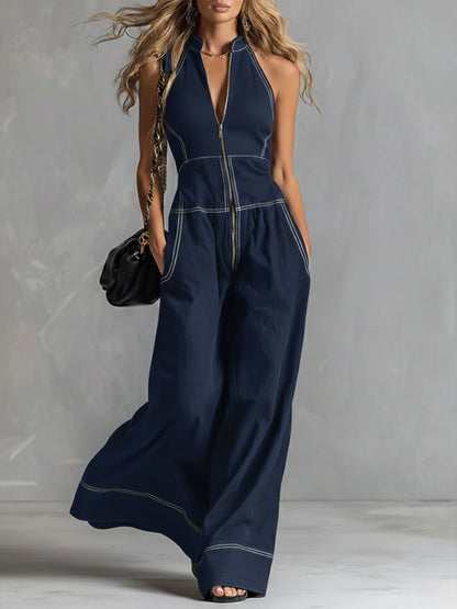 🎁New Arrivals🔥Casual Zippered Cotton Jumpsuit — The Ultimate Everyday Must-Have