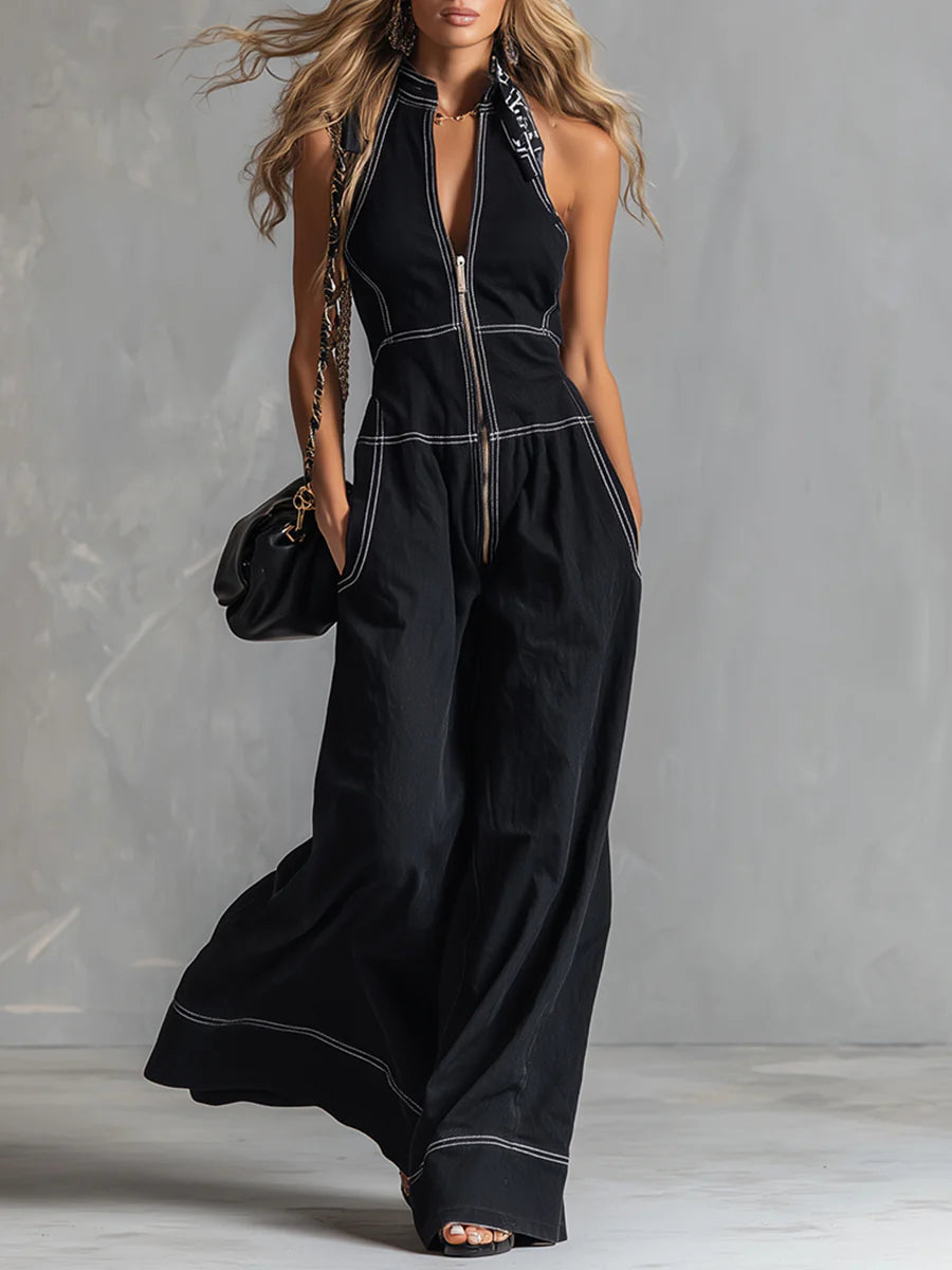 🎁New Arrivals🔥Casual Zippered Cotton Jumpsuit — The Ultimate Everyday Must-Have