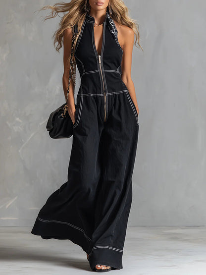 🎁New Arrivals🔥Casual Zippered Cotton Jumpsuit — The Ultimate Everyday Must-Have