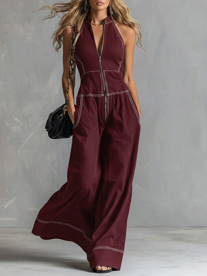 🎁New Arrivals🔥Casual Zippered Cotton Jumpsuit — The Ultimate Everyday Must-Have